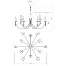 Incanti IES_C12_23_50 Elisir csillár