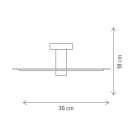 Klausen Unique 100000 Peny d36cm, 1xE27 mennyezeti lámpa