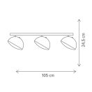 Klausen Unique 100013 Crowd  105x24,5cm, 3000lm, 4000K mennyezeti lámpa
