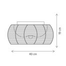 Klausen Unique 100057 Nest d40cm, 2xE27 mennyezeti lámpa