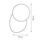 Klausen Unique 101007 String beton talpas, 12,2x19cm, 1xG9 fali lámpa