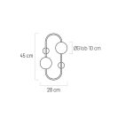 Klausen Unique 101023 Galilei 28x45cm, 2xG9 fali lámpa