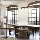 Klausen 104002 Hard 103x23x62cm, 4xE27 függesztett lámpa