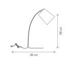 Klausen Unique 108008 Gallant 36x58cm, 1xE27 asztali lámpa