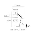 Klausen Unique 108033 Cali 55x76cm, 1xE27 asztali lámpa