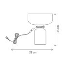 Klausen Unique 108034 Abel 28x35cm, 1xE27 asztali lámpa