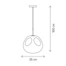 Klausen Unique 111003 Vitro 35x100cm, 1xE27 függesztett lámpa