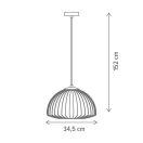 Klausen Unique 111027 Grid 34,5x152cm, 1xG9 függesztett lámpa