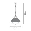 Klausen Unique 111035 Graven d35cm, 1xE27 függesztett lámpa
