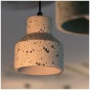 Klausen Unique 111036 Resin beton, 13x120cm, 1xE27 függesztett lámpa