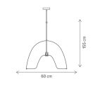 Klausen Unique 111044 Revolve 60x155cm, 1xE27 függesztett lámpa