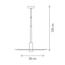 Klausen Unique 111045 Peny d36cm, 1xE27 függesztett lámpa