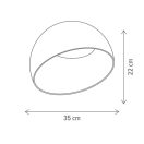 Klausen Unique 140013 Tilted 35x22cm, 1900lm, 4000K mennyezeti lámpa