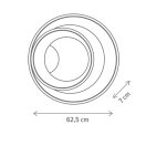 Klausen Unique 140015 Cryptic d62,5cm, 2500lm, 3000K mennyezeti lámpa