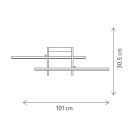 Klausen Unique 140024 Modular 131x30,5cm, 11545lm, 3000K mennyezeti lámpa