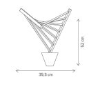 Klausen Unique 141019 Fluctus 4100lm, 3000/4500/6000K fali lámpa