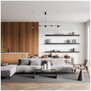 Klausen Unique 142019 Passage 120x120cm, 1800lm, 3000K függesztett lámpa