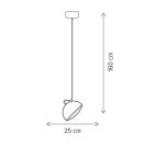 Klausen Unique 142022 Crowd 25x160cm, 1000lm, 4000K függesztett lámpa