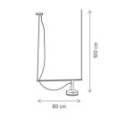 Klausen Unique 142031 Spectrum 80x100cm, 1300lm, 3000K függesztett lámpa