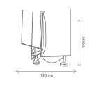 Klausen Unique 142032 Spectrum 140x100cm, 2600lm, 3000K függesztett lámpa