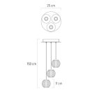 Klausen Unique 142041 Esmond 25x150cm, 750lm, 3200K függesztett lámpa