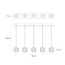 Klausen Unique 142042 Esmond 84x150cm, 1300lm, 3000K függesztett lámpa