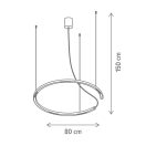 Klausen Unique 142064 Essential 80x150cm, dimm, 1900lm, 4000K függesztett lámpa