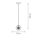 Klausen Unique 142066 Klass 12x135cm, 1xG9 függesztett lámpa