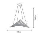 Klausen Unique 142074 Fluctus 12300lm, 3000/4500/6000K 80x300cm függesztett lámpa