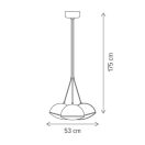 Klausen Unique 143000 Crowd 53x175cm, 3000lm, 4000K függesztett lámpa