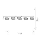 Klausen 146001 Romance 75x5x11,5cm, 1050lm, 4000K fali lámpa
