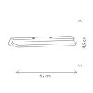 Klausen 146005 Aquina 52x4,5x7,5cm, 1090lm, 4000K fali lámpa