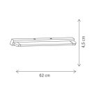 Klausen 146006 Aquina 62x4,5x7,5cm, 1200lm, 4000K fali lámpa