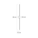 Klausen Unique 146009 Radian 60x7,2cm, 270lm, 4000K fali lámpa