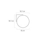 Klausen Unique 146016 Hera 15x15cm, 1xG9 fali lámpa