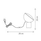 Klausen Unique 148003 Crowd 25x33cm, 500lm, 4000K asztali lámpa