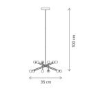 Klausen Unique 149003 Whistle 80x150cm, 2020lm, 3000K függesztett lámpa