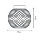 Klausen KL100015 Matroz 20x20cm, 1xE27 mennyezeti lámpa