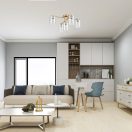 Klausen KL100033 Arrow 68x68x30cm, 5xE27 mennyezeti lámpa