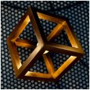 Klausen KL101051 Rhombus 22x22x24cm, 1xE27 mennyezeti lámpa