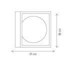 Klausen KL101054 Fence 18x18x21cm, 1xE27 fali lámpa