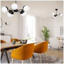 Klausen KL105009 Globe 66x42cm, 5xE14 mennyezeti lámpa