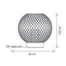 Klausen KL108035 Matroz 20x20cm, 1xE27 asztali lámpa