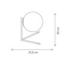 Klausen KL108041 Mistery 21,5x24cm, 1xE27 asztali lámpa