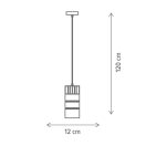 Klausen KL111054 Ideal 12x120cm, 1xE27 függesztett lámpa