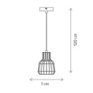 Klausen KL111056 Grimy 13x120cm, 1xE27 függesztett lámpa