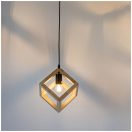 Klausen KL111125 Rhombus 22x22x120cm, 1xE27 függesztett lámpa