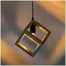 Klausen KL113014 Rhombus 70x22x120cm, 3xE27 függesztett lámpa