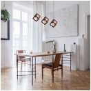 Klausen KL113015 Rhombus 70x22x120cm, 3xE27 függesztett lámpa