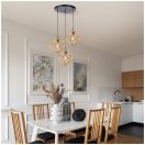 Klausen KL113016 Rhombus 50x120cm, 3xE27 függesztett lámpa